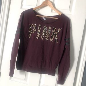 Victoria Secret PINK Burgundy Long Sleeve